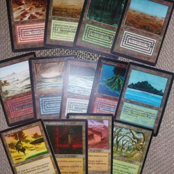 Magic Cards, Dual Lands & Urzas Lands - Casual Set 13 Cards