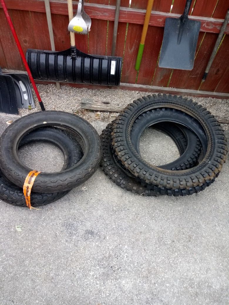Motorcycle and dirt bike tires brand new make offer