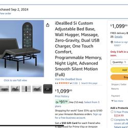 Like New Adjustable Bed Frame.  