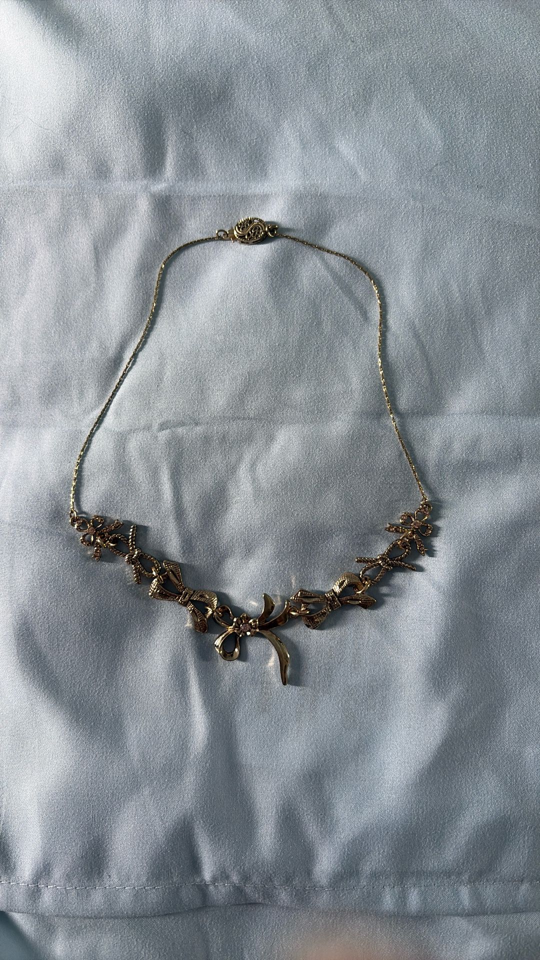 New WO Tags Gold Tone Choker Necklace