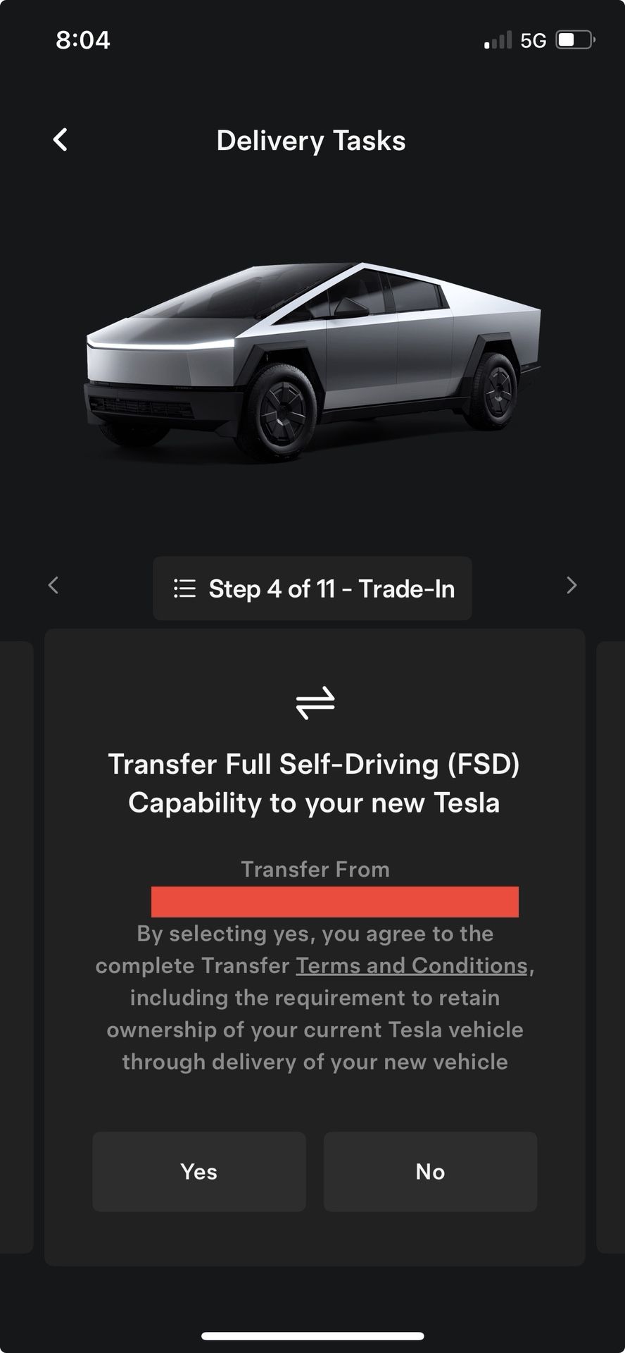 Tesla FSD Transfer