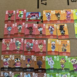 Animal Crossing Mini Card Lot Of 96 Cards - Villagers  with case NFC Unofficial