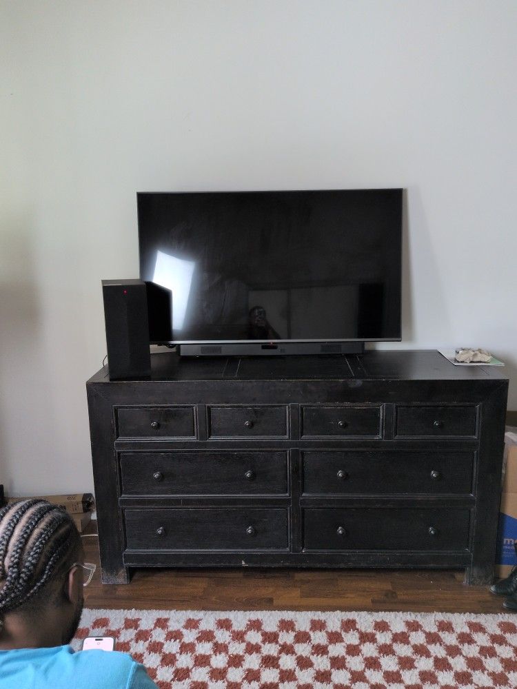 56" TV + Subwoofer + Wall Mount