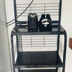 Microwave Stand With Storage Drawer