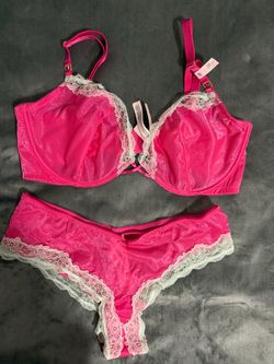 Victoria's Secret Pink Lingerie Set 38DD