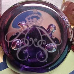 Royal Wedding Purple Paperweight
