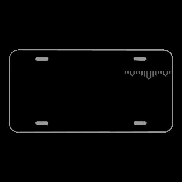 License Plate Novelty Car Front Graphics Spiral Curve Egyptian Art