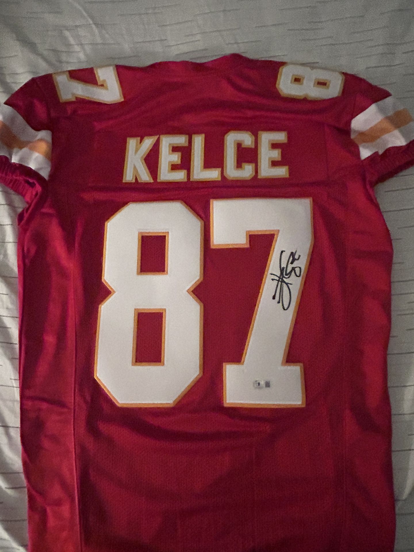 Custom Signed Travis Kelce Jersey Authenticated 