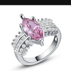 *SALE* 💕 Sapphire Pink Marquise Ring Sizes 6  *See My Other 800 Items*
