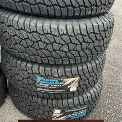 New tires LT265/70/17 Blackhawk all terrain mount & balance included $680