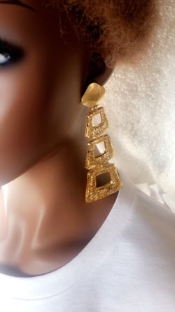 Gold plated earrings