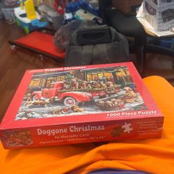 Vermont Christmas Company Doggone Christmas 1000 Piece Puzzle