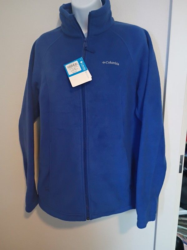 Women's Large Columbia Three Lakes Full Zip Fleece Jacket/Coat