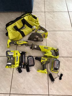Ryobi tools with batteries