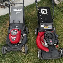 2 free lawn mowers