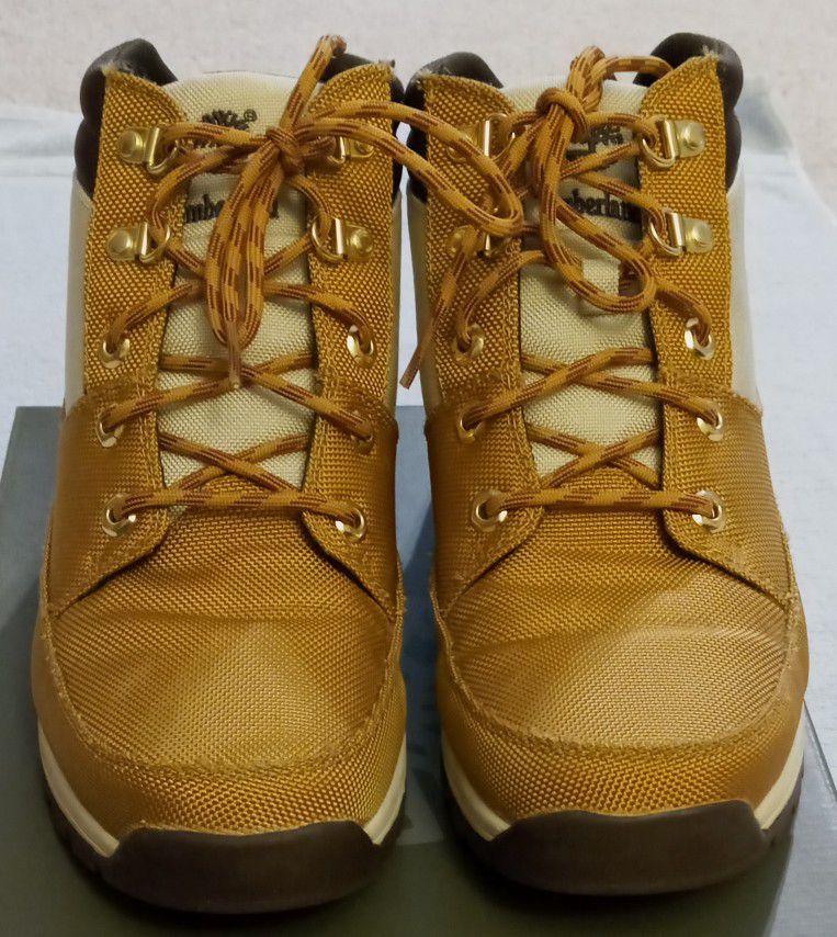 Timberland Men's Size 9.5 M SK High Rock Fab WHT/WTE Boots Model # TB0A14HX