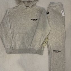 Fear of God Essentials Light Oatmeal Set – Brand New