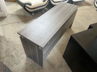 3x grey office desks
