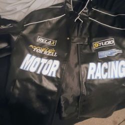 Mens XL leather Jacket 