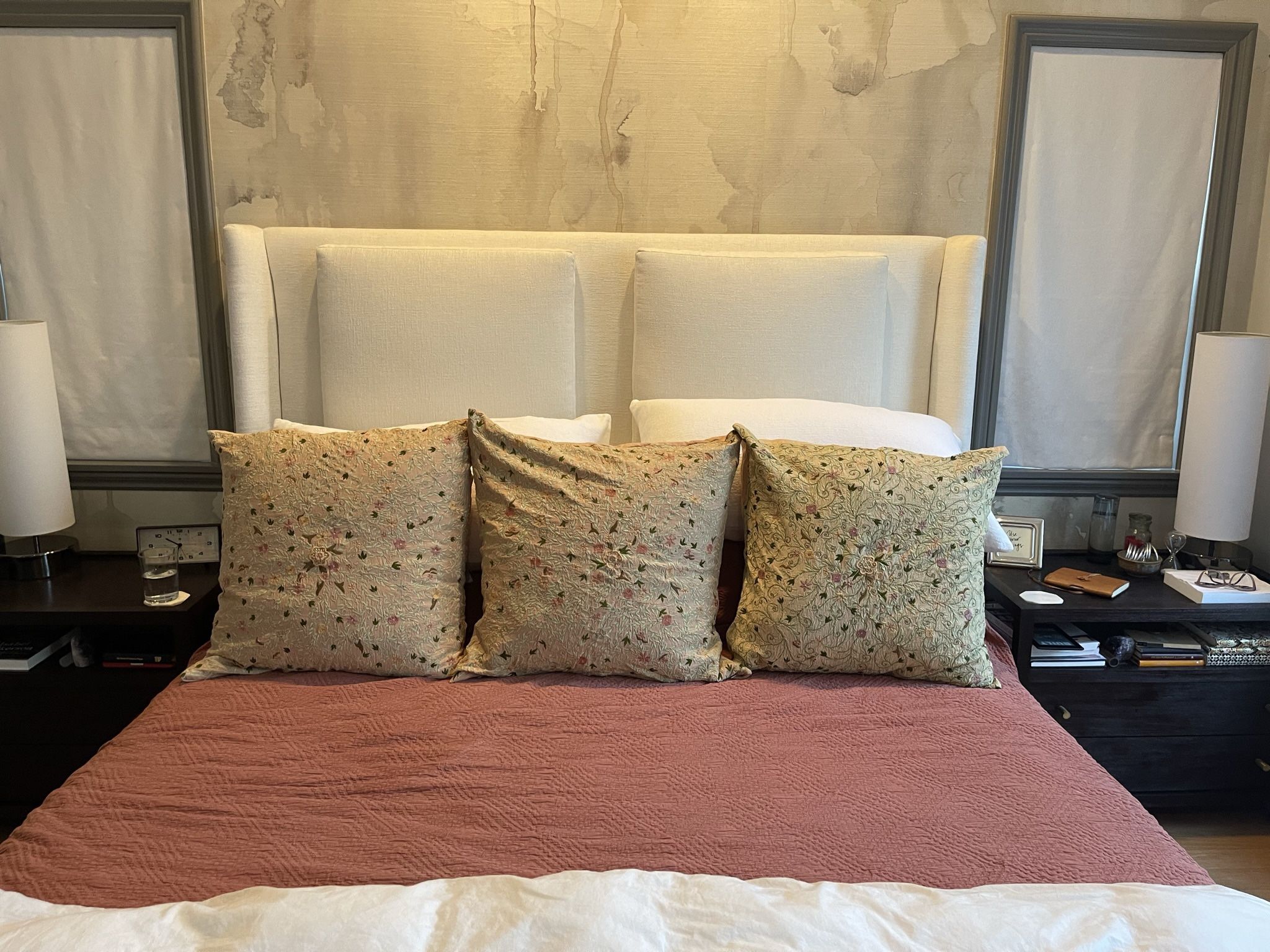 Gorgeous Set of 4 Euro Shams - EUC Pierre Urbach