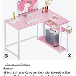 Pink/White Desk 