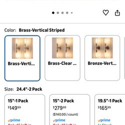 2 Lights Wall Sconce