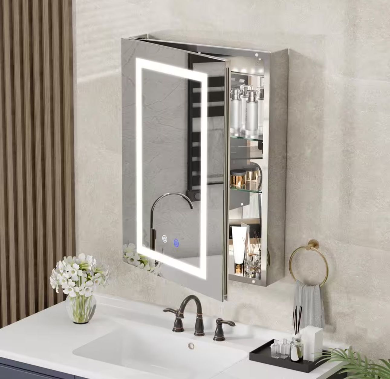 Lighted Medicine Cabinet 20x28