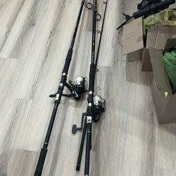 ANDE Tournament surf fishing rods and reels