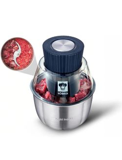Electric Meat Grinder Chopper Stainless Steel Blades Dual Speed Safe Operation