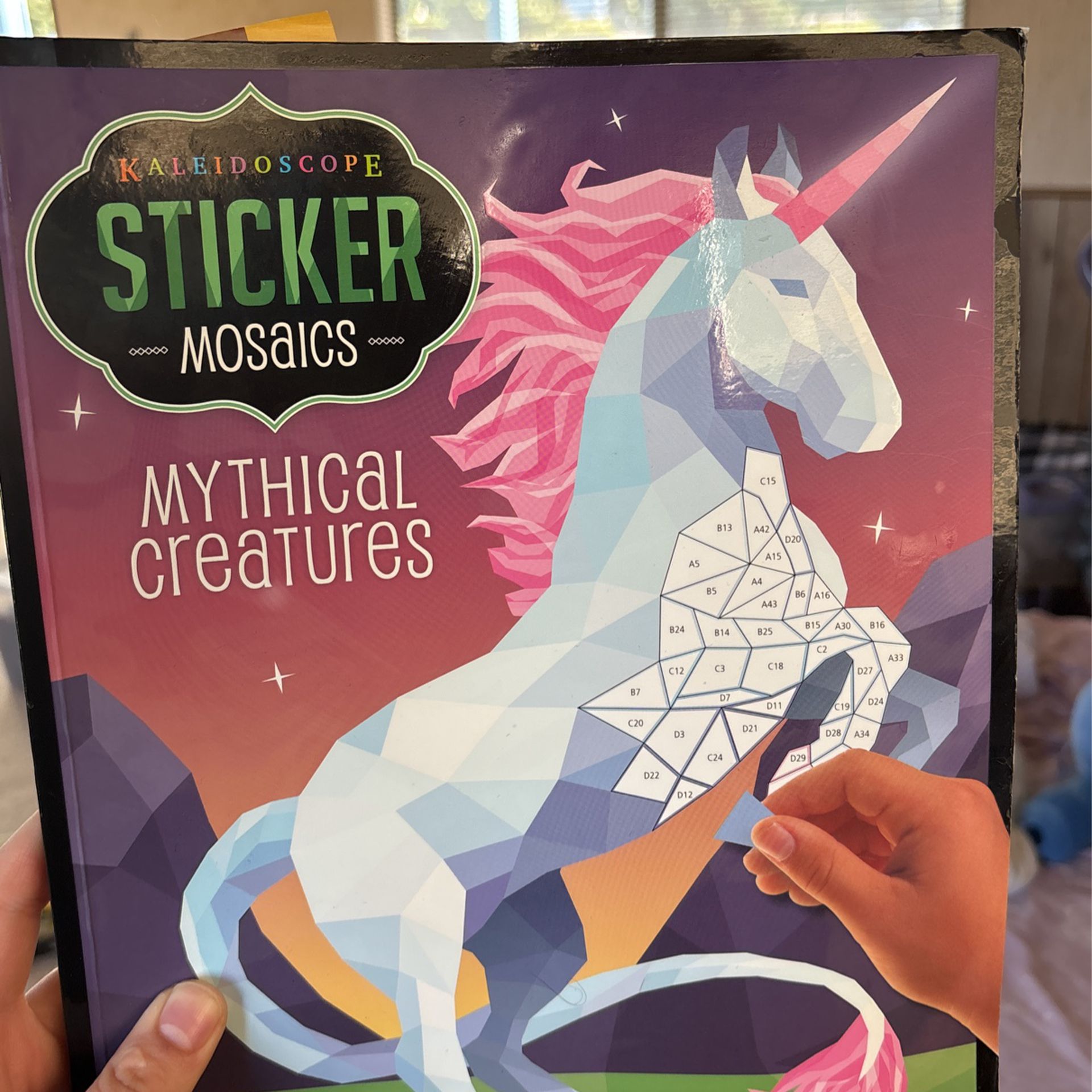 Stick sticker by a number Book