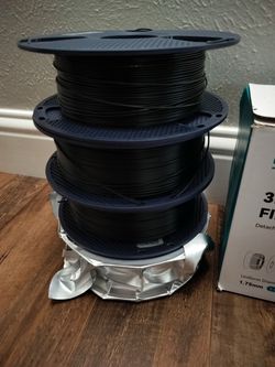 Black 3D Printer Filament Spools 1.75mm