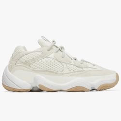 Adidas Mens Yeezy 500 Lace Up Sneakers Shoes Casual - Off White - Size 12.5 M 