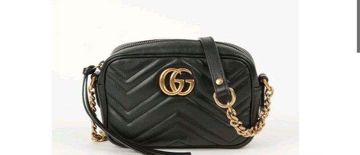Authentic Gucci Mini Shoulder Crossbody Bag GG Mamont