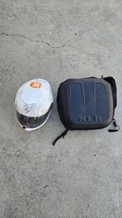 Motorcycle backpack and helmet
