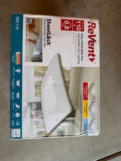Bathroom vent fan and LED light