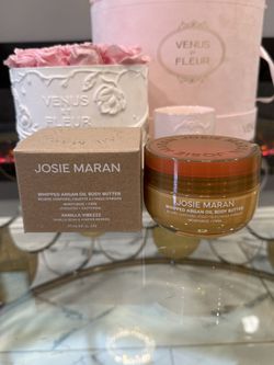 JOSIE MARAN  Vanilla Vibezzz - Whipped Argan Oil Refillable Firming Body Butter Jar🤍