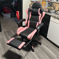 Pink And Black Gaming Chair