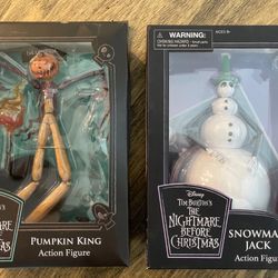 Nightmare Before Christmas Pumpkin King & Snowman Jack Set  “YES I’M AVAILABLE “