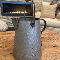 Galvanized pitcher