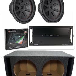 NEW FULL BASS PACKAGE KICKER CVR 12” installed