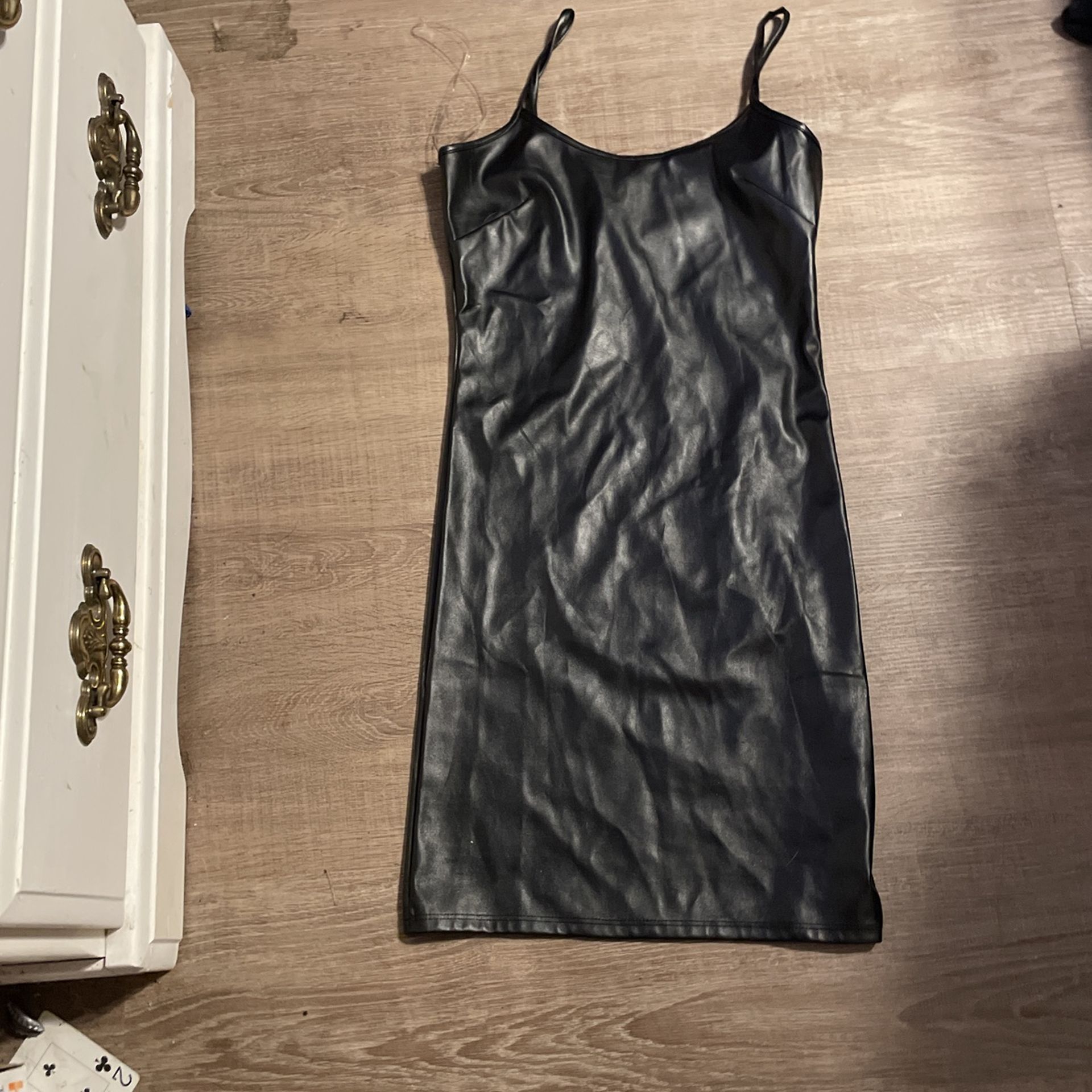 Leather dress