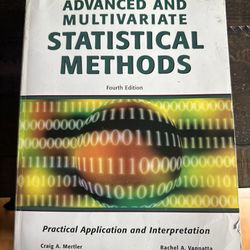 ADVANCED AND MULTIVARIATE STATISTICAL METHODS