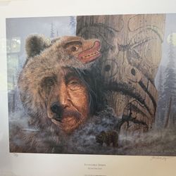 Signed Jon Van Zyle “Intangible Spirits” Limited Edition Print – Denali Foundation