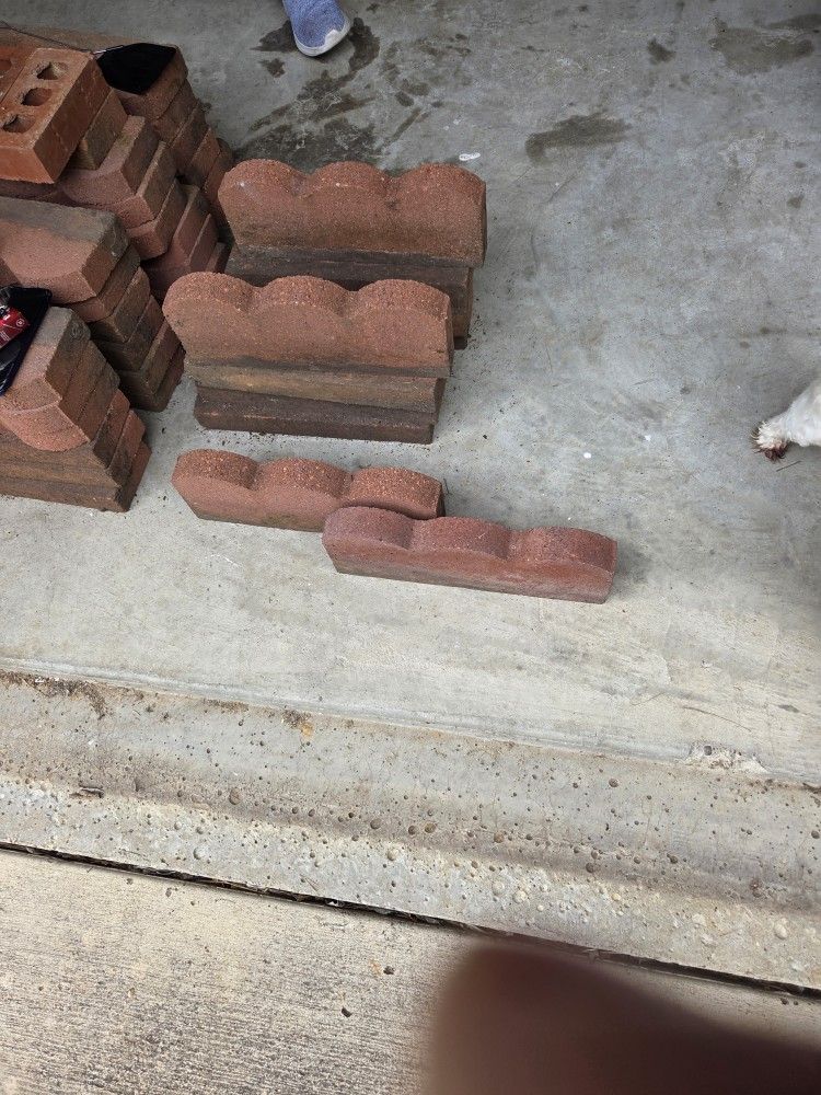 50 Red Garden Bricks