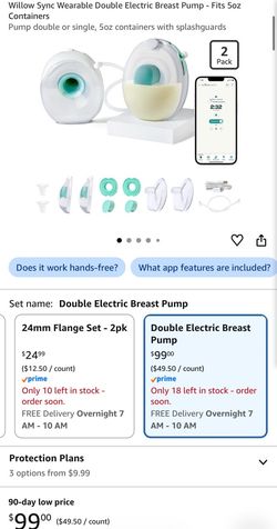 NEW Willow Sync Wearable Double Breast Pump, White - Sealed