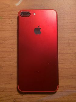IPhone 7 Plus red 128gb unlocked GREAT CONDITION