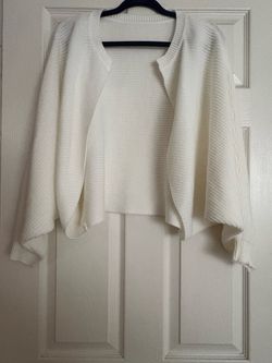 Cream Knit Oversized Cardigan Sweater