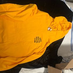 Anti Social Social Club Kkotch Gold Hoodie Size xl