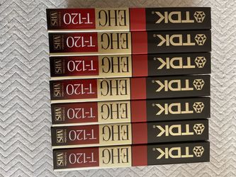 TDK EHG T-120 VHS Tapes – Lot of 7