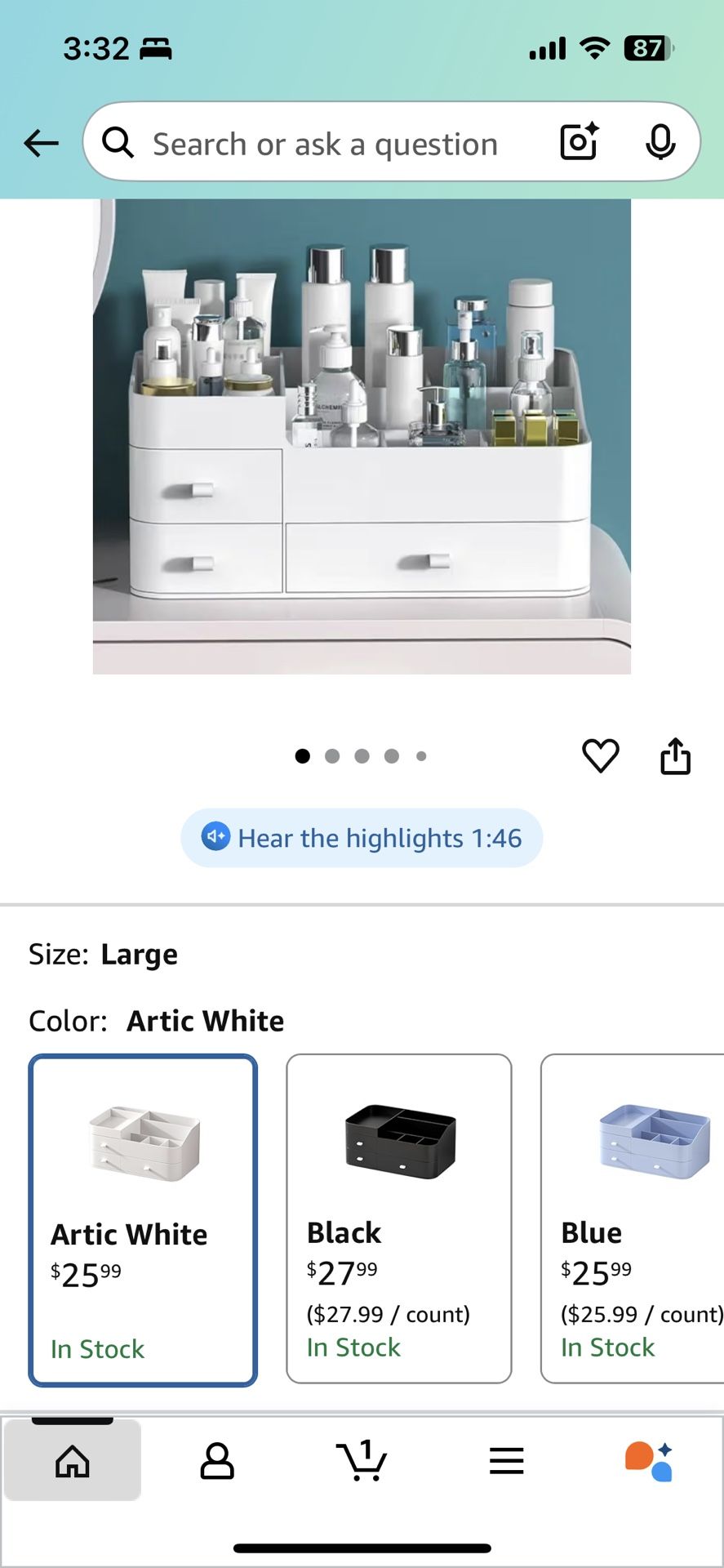 Cosmetic Organizer